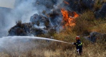 Πυρκαγιές: Πύρινα μέτωπα σε Αρκαδία, Εύβοια – Υπό μερικό έλεγχο σε Θεσσαλονίκη, Ροδόπη