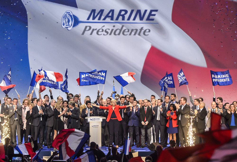 Image: Marine Le Pen campaign rally in Paris