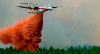 Αναγκαστική προσθαλάσσωση πυροσβεστικού αεροσκάφους λόγω βλάβης – Καλά στην υγεία τους οι πιλότοι