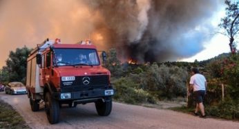 Σε εξέλιξη πυρκαγιά στα Μέγαρα – Μήνυμα του 112