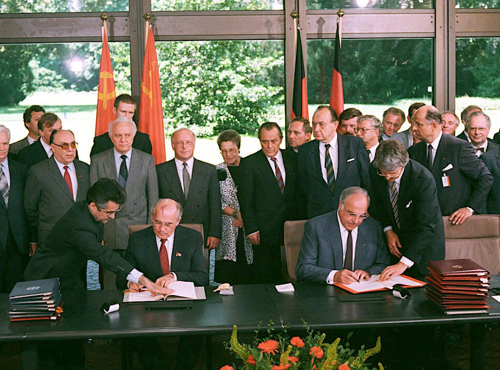 Sowjetischer Staats- und Parteichef Gorbatschow in Bonn 1989