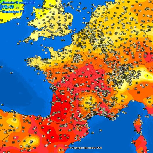 Υψηλές θερμοκρασίες σε δυτική και κεντρική Ευρώπη