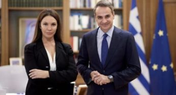 Συνάντηση Βάνας Μπάρμπα-Κυριάκου Μητσοτάκη: «Λύσαμε θέματα που αφορούν την Πατρίδα μας»