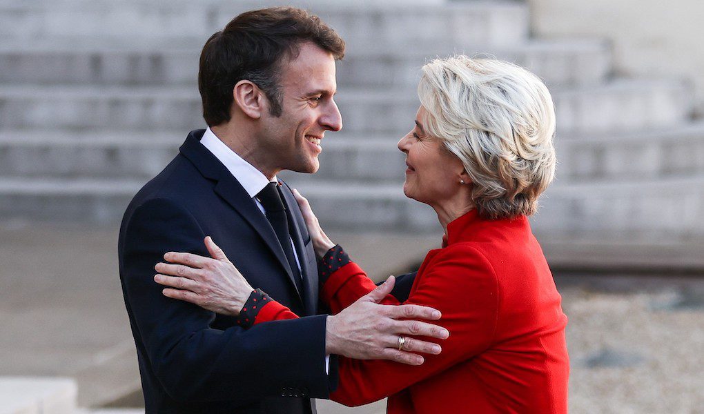 Macron meets EC president in Paris