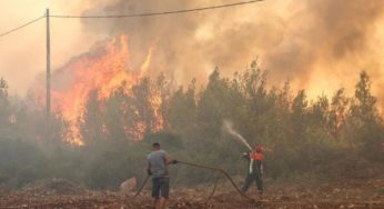Συνεχίζονται οι προσπάθειες για την κατάσβεση της πυρκαγιάς στη Ρόδο