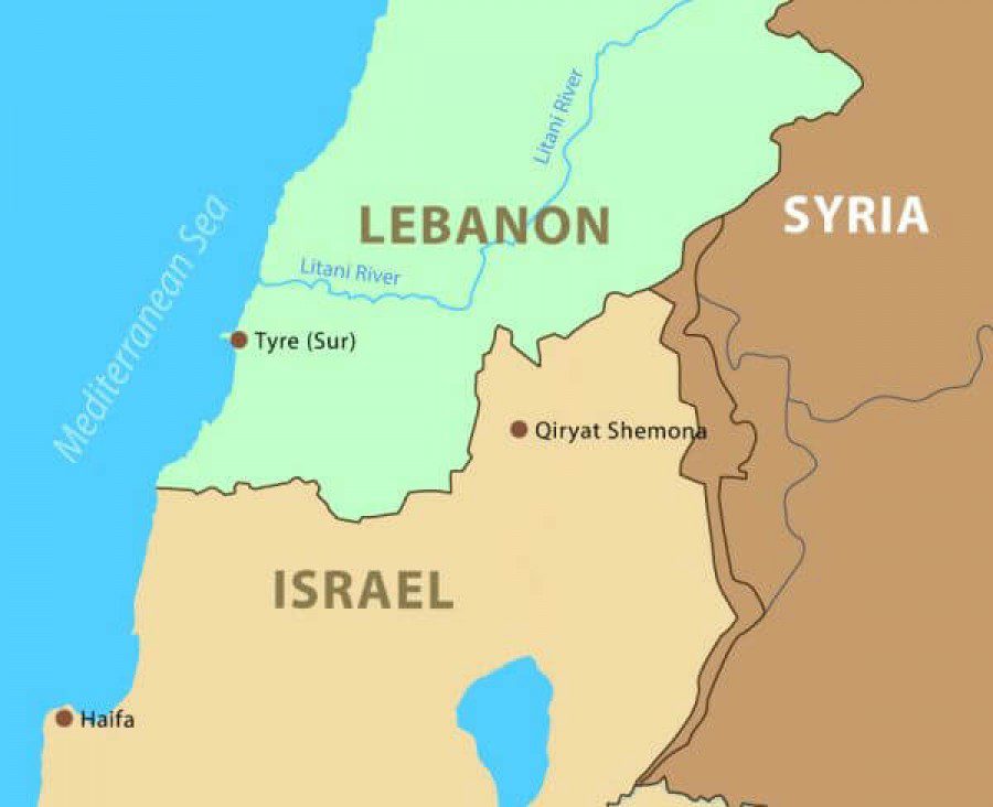 λιβανος-ισραηλ-συρία-χαρτης