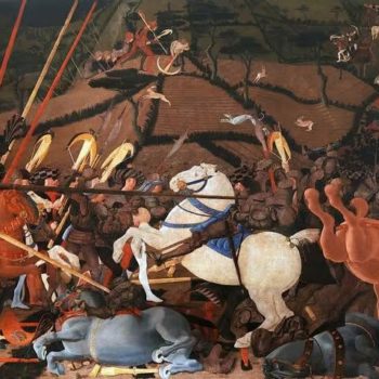 The Battle of San Romano (1432) by Paolo Uccello; Paolo Uccello, Public domain, via Wikimedia Commons